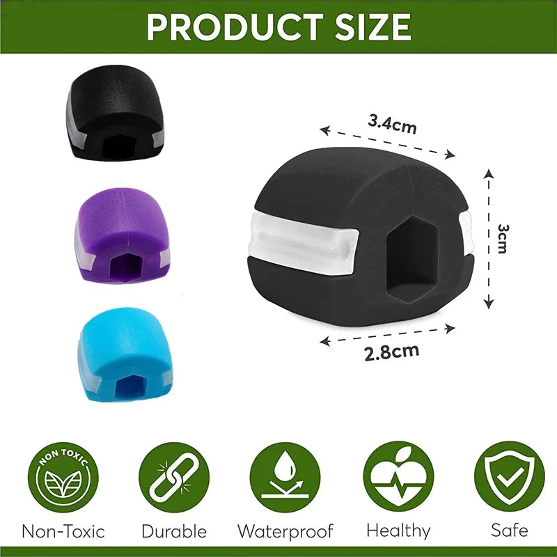 Transform Your Look with Our 3PCS Jawline Exerciser Set - Achieve a Defined Jawline with Ease!